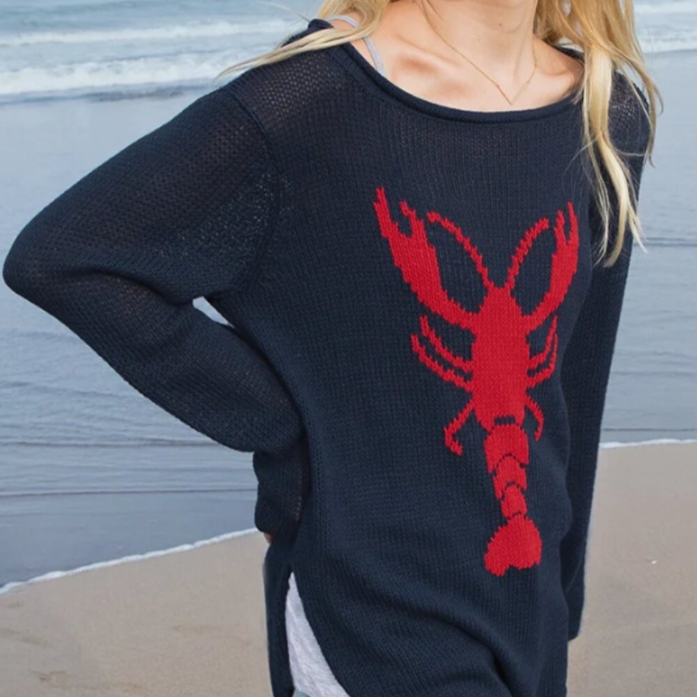 Wooden Ships, Paola Buendia S/M Lobster Roll Crew Sweater
